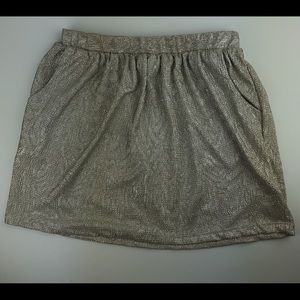 Urban Outfitters Pins & Needles Gold Skirt